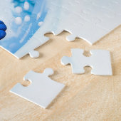 Husky Spinning on Skis on a Snowy Slope Puzzle (Seite)