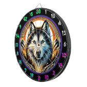 Husky Spirit Mountain Room Center Dartscheibe (Vorderseite rechts)