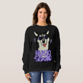 Husky Squad Black Sweatshirt (Vorne ganz)