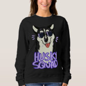 Husky Squad Black Sweatshirt (Vorderseite)