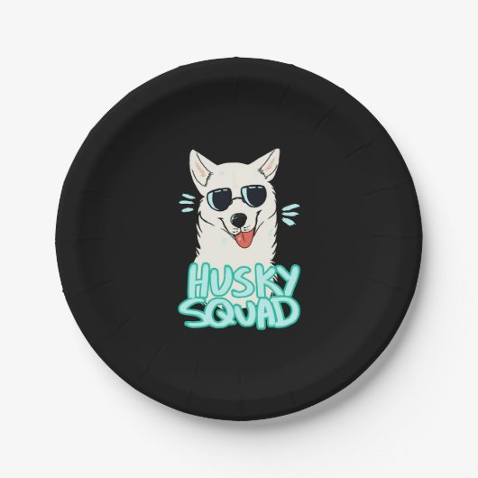 Husky Squad Lovely Pappteller (Vorderseite)