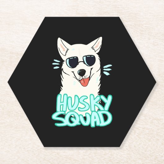Husky Squad Lovely Untersetzer (Vorderseite)