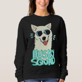 Husky Squad White Sweatshirt (Vorderseite)