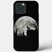 Husky Stand auf dem gebirgsspitzigen Halloween-Mon Case-Mate iPhone Hülle (Rückseite)