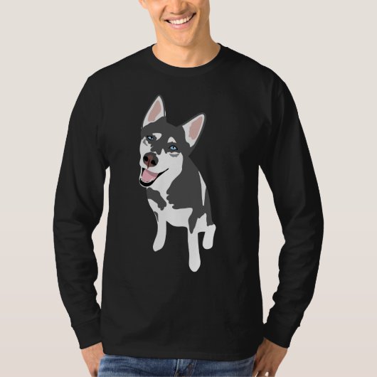 Husky Sticker T-Shirt (Vorderseite)
