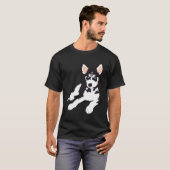 Husky Sticker T-Shirt (Vorne ganz)