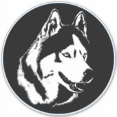 Husky Stickers Siberian Husky Malamute Decals Aufkleber (Vorderseite)