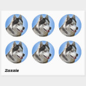 Husky Stickers Siberian Husky Malamute Stickers (Blatt)