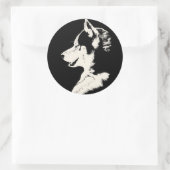 Husky Stickers Siberian Husky Malamute Stickers (Tasche)