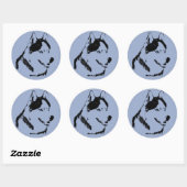 Husky Stickers Siberian Husky Malamute Stickers (Blatt)