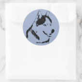 Husky Stickers Siberian Husky Malamute Stickers (Tasche)