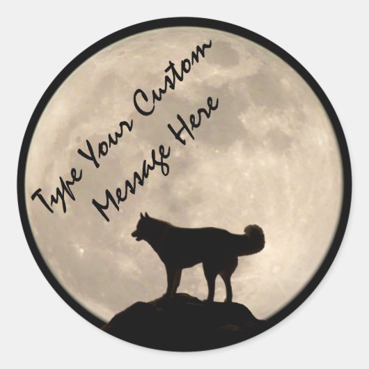 Husky Stickers Siberian Husky Malamute Stickers (Vorderseite)