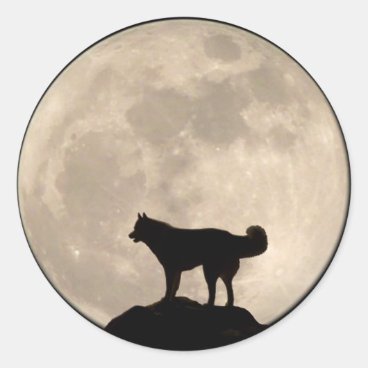Husky Stickers Siberian Husky Malamute Stickers (Vorderseite)