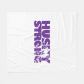 Husky Strong Fleece Blanket (Vorderseite (Horizontal))