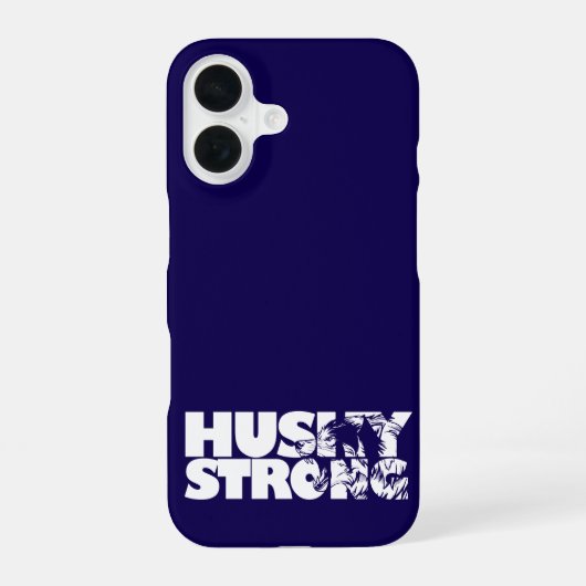 Husky Strong iPhone 16 Hülle (Rückseite)