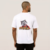 Husky Superhero: Der Super Dog treffen!" T-Shirt (Schwarz voll)