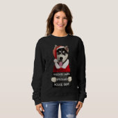 Husky Syberian Santa Xmas Sweatshirt (Vorne ganz)