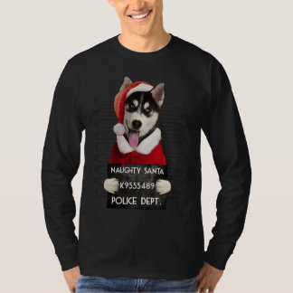 Husky Syberian Santa Xmas T-Shirt