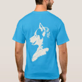 Husky T - Shirt Husky Pup Schlittenhund Bio Shirts (Rückseite)