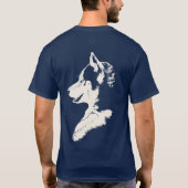 Husky T - Shirt Husky / Wolf Art T-Shirt Hundeshir (Rückseite)