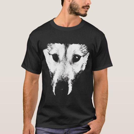 Husky T - Shirt Husky / Wolf Art T-Shirt Hundeshir (Vorderseite)