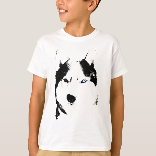 Husky T - Shirt Kids Sled Dog Kid Husky Ringer Shi (Vorderseite)