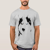 Husky T - Shirt Wolf Husky Art Sled Dog Husky Shir (Vorderseite)