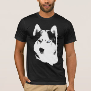 Husky-T-Shirt Wolf Husky Schlittenhund Husky-Shirt T-Shirt
