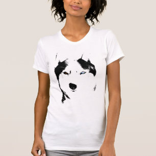 Husky T - Shirt Wolf Husky Sled Dog Husky Shirts