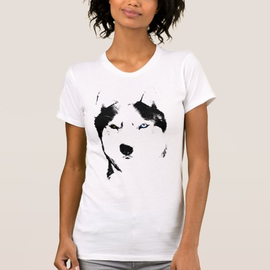 Husky T - Shirt Wolf Husky Sled Dog Husky Shirts (Vorderseite)