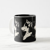 Husky Tasse Coffee Cup Cooler sibirischer Husky Cu (Vorderseite Links)