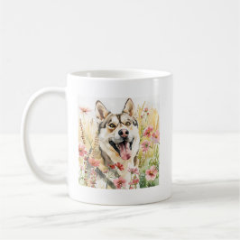 Husky-Tasse - Wasserfarben-Hund-Kaffeebecher Kaffeetasse
