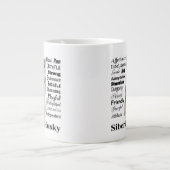 Husky Tracks Jumbo-Tasse (Vorderseite)