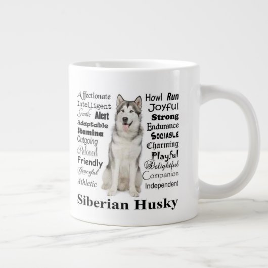Husky Tracks Jumbo-Tasse (Rechts)
