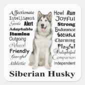 Husky Tracks Stickers (Vorderseite)