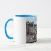 Husky Traumpaar auf der Schloss treppe Lichtenwald Tasse (Links)