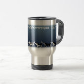 Husky Travel Mug Cup Custom Husky Schlittenhunde T Reisebecher (VorderseiteRechts)
