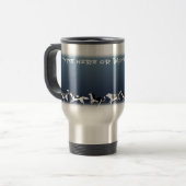 Husky Travel Mug Cup Custom Husky Schlittenhunde T Reisebecher (Vorderseite Links)