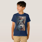 Husky trifft Haikids’ Ocean Adventure T-Shirt (Vorne ganz)