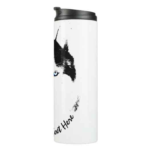 Husky Tumbler Tasse Custom Bi-eye Husky Trinkbehäl (Nach rechts gedreht)