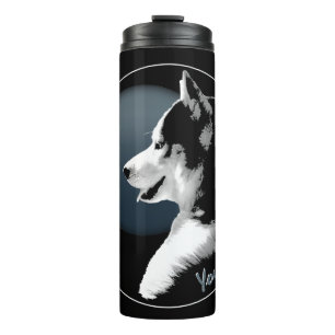 Husky Tumbler Tasse Custom Husky Puppy & Gips