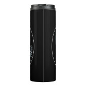 Husky Tumbler Tasse Custom Husky Puppy & Gips (Rückseite)