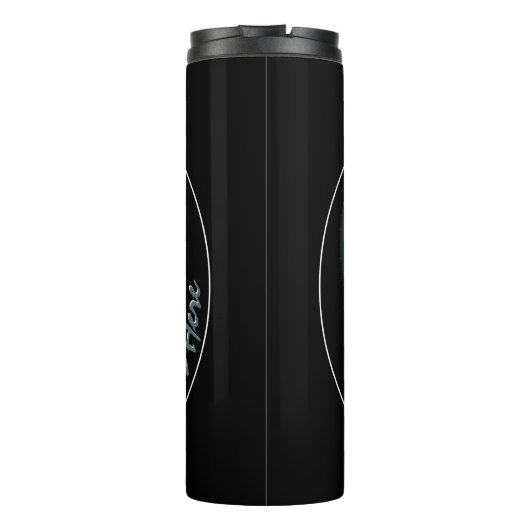 Husky Tumbler Tasse Custom Husky Puppy & Gips (Rückseite)