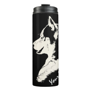 Husky Tumbler Tasse Custom Husky Puppy & Gips