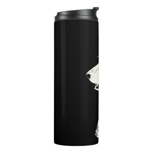 Husky Tumbler Tasse Custom Husky Puppy & Gips (Nach links gedreht)