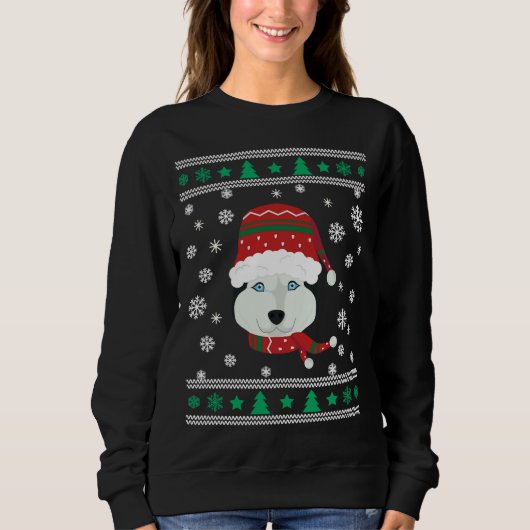 Husky Ugly Christmas Sweatshirt (Vorderseite)
