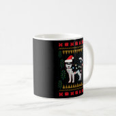 Husky-Ugly-Sweater-Leuchten Kaffeetasse (VorderseiteRechts)