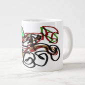 Husky- und Pumpkin-Zeit Jumbo-Tasse (Vorderseite Rechts)