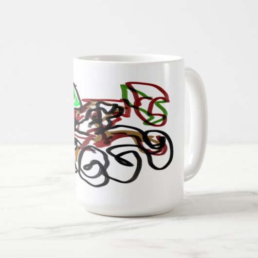 Husky- und Pumpkin-Zeit Kaffeetasse (VorderseiteRechts)