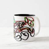 Husky- und Pumpkin-Zeit Zweifarbige Tasse (VorderseiteRechts)